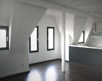 Wohnzimmer mit offener Küche DG (Arch