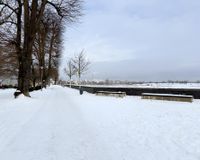 Rheinpromenade (unmittelbar hinter dem Haus)